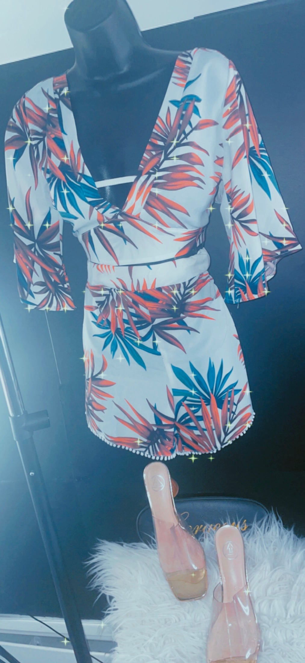 2 PIECE TROPICAL SET