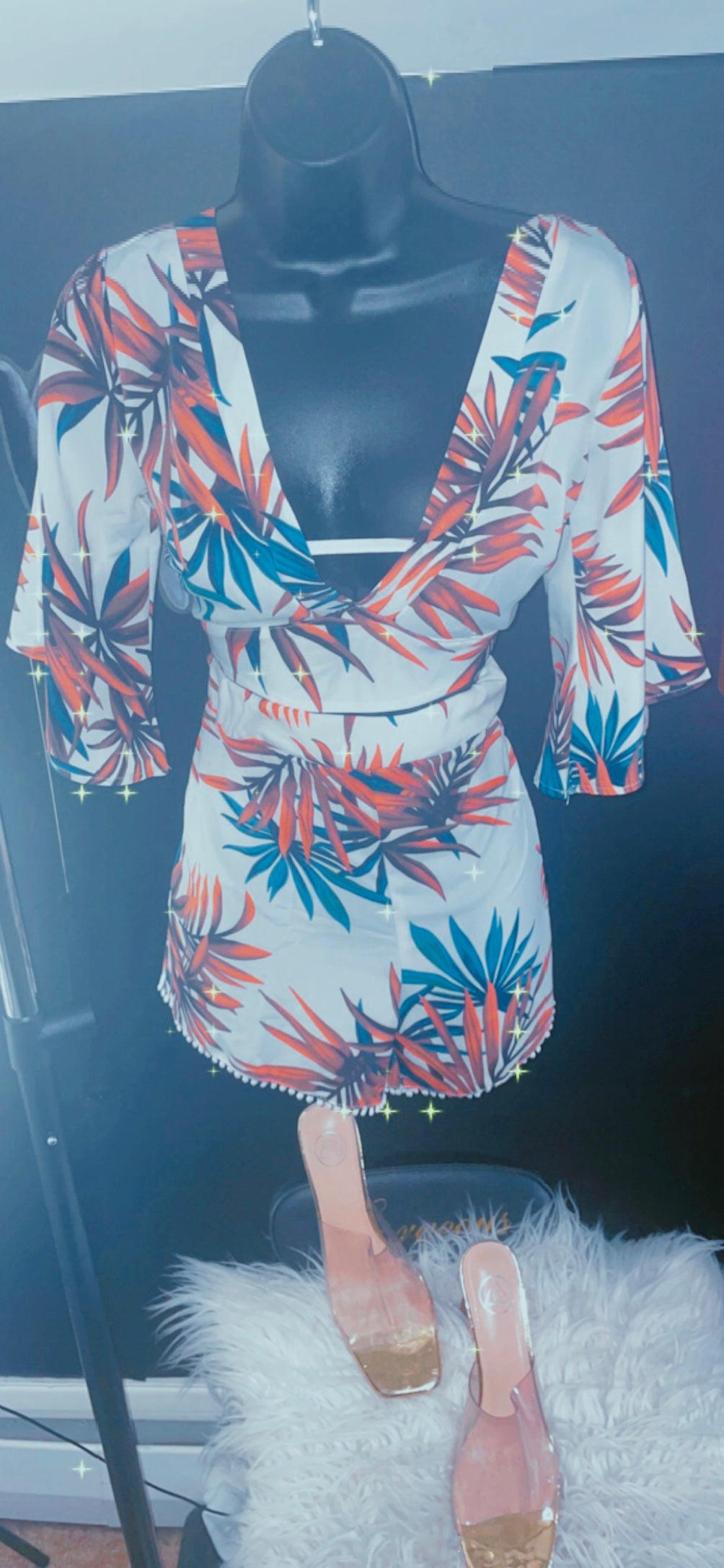 2 PIECE TROPICAL SET
